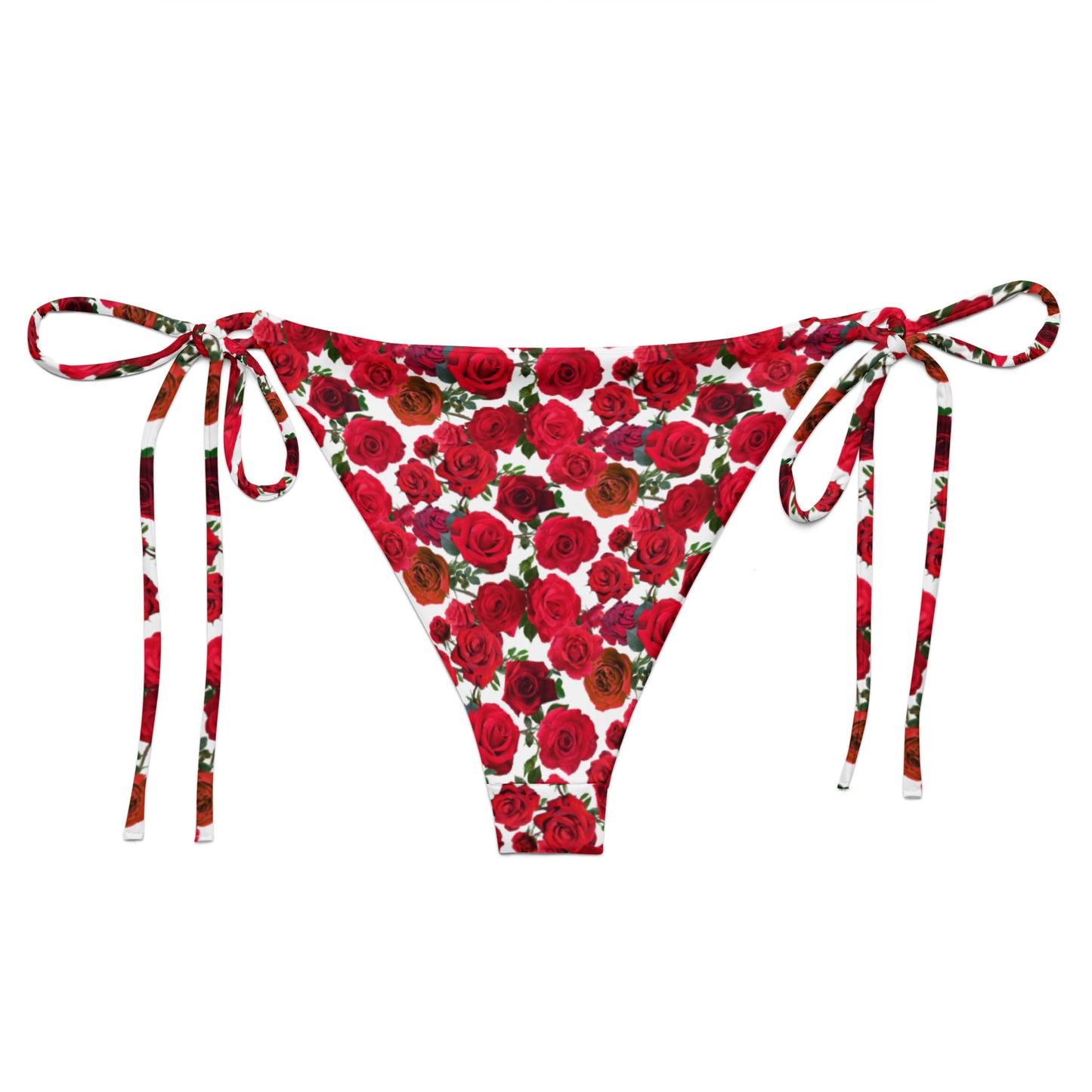Eco Red Roses Bikini Bottom