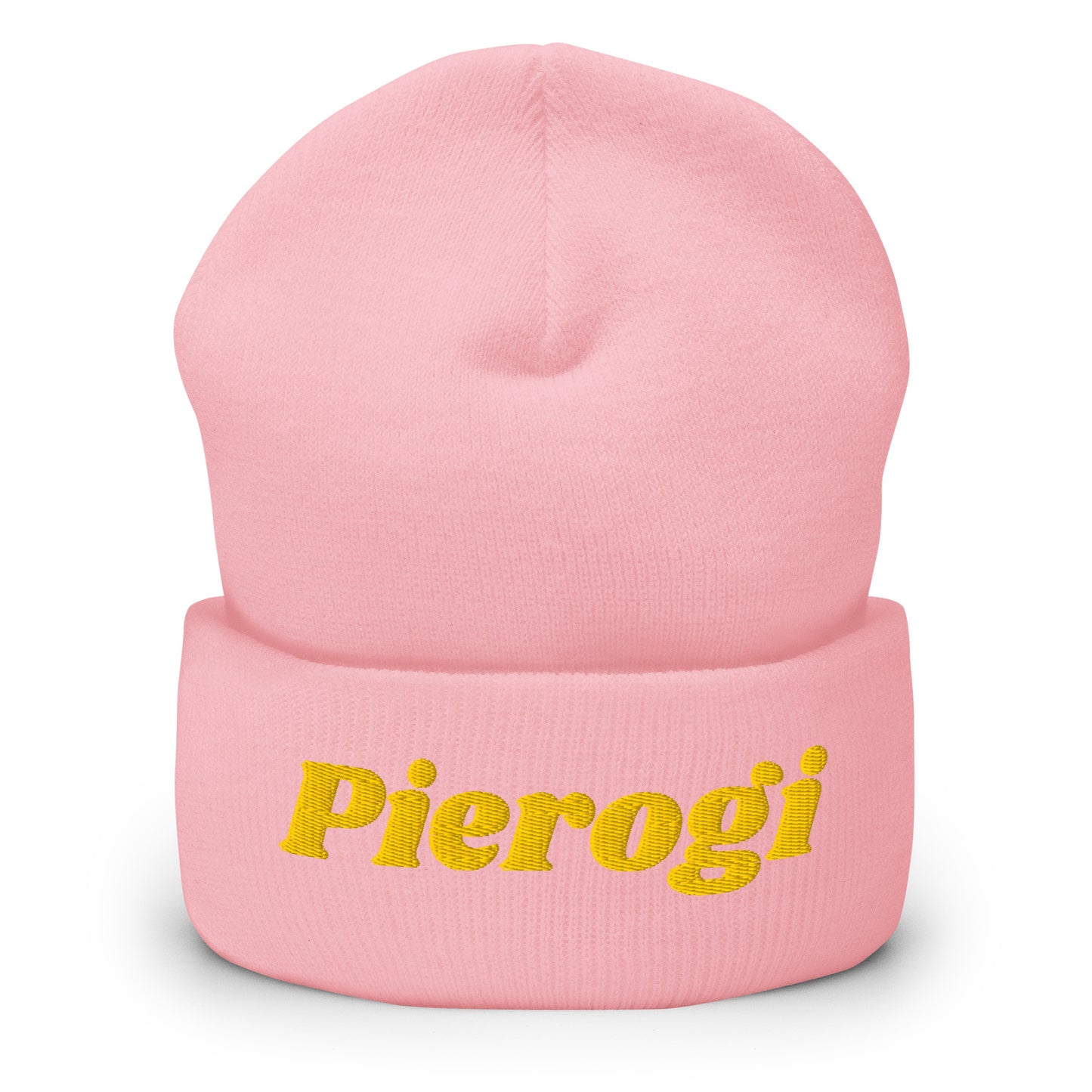 Light Pink Pierogi Cuffed Beanie