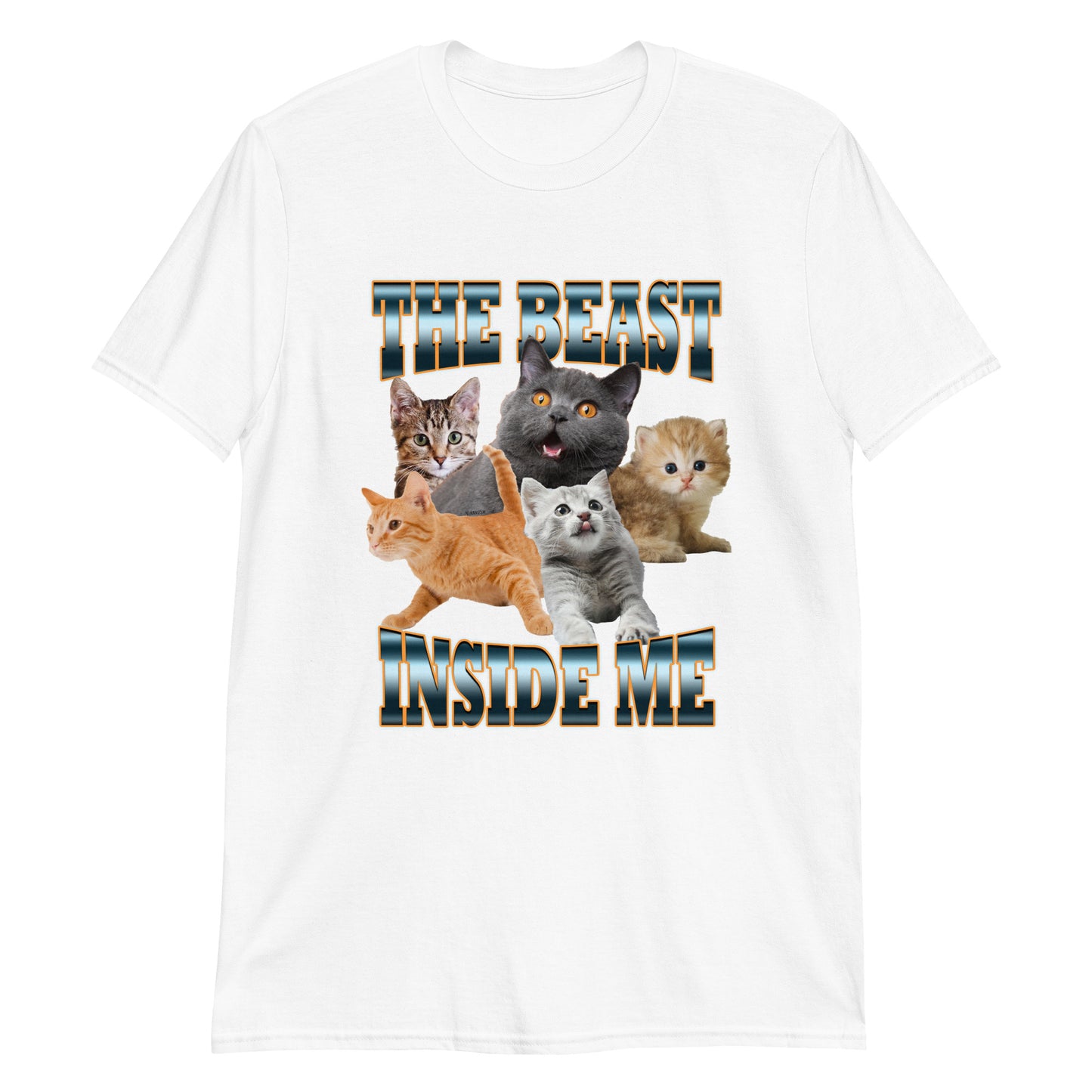 White The Beast Inside Me Cats T-Shirt