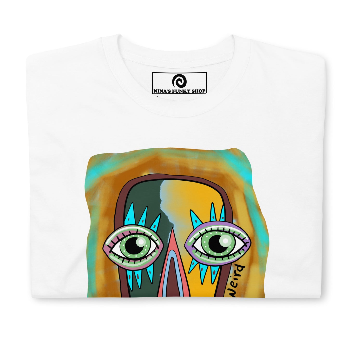 Just a Little Weird Funky Face T-Shirt