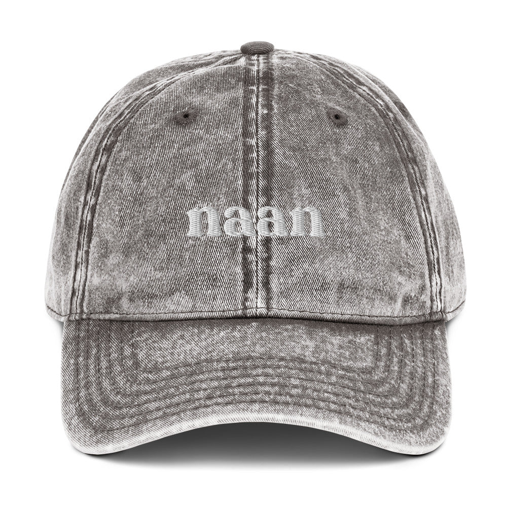 Gray Naan Dad Hat from Nina's Funky Shop by ninanush - Do you love naan? Looking for a unique foodie gift? Look no further! This naan hat is just what you need. Celebrate this delicious bread with a fun food dad hat. It's a comfortable embroidered dad hat with a stylish washed out cotton material. Celebrate your favorite food and drinks in our funky foodie apparel.