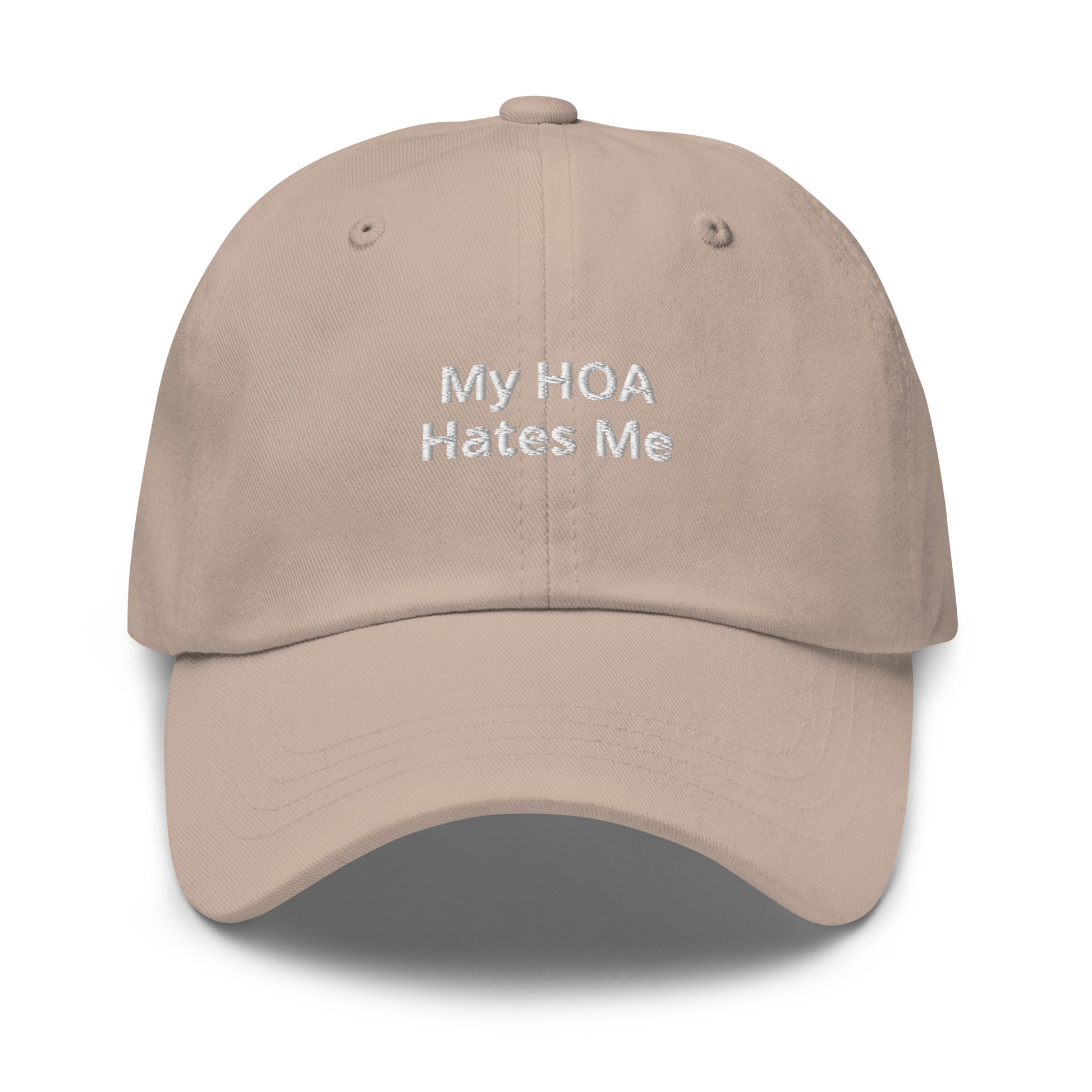 Beige My HOA Hates Me Dad Hat