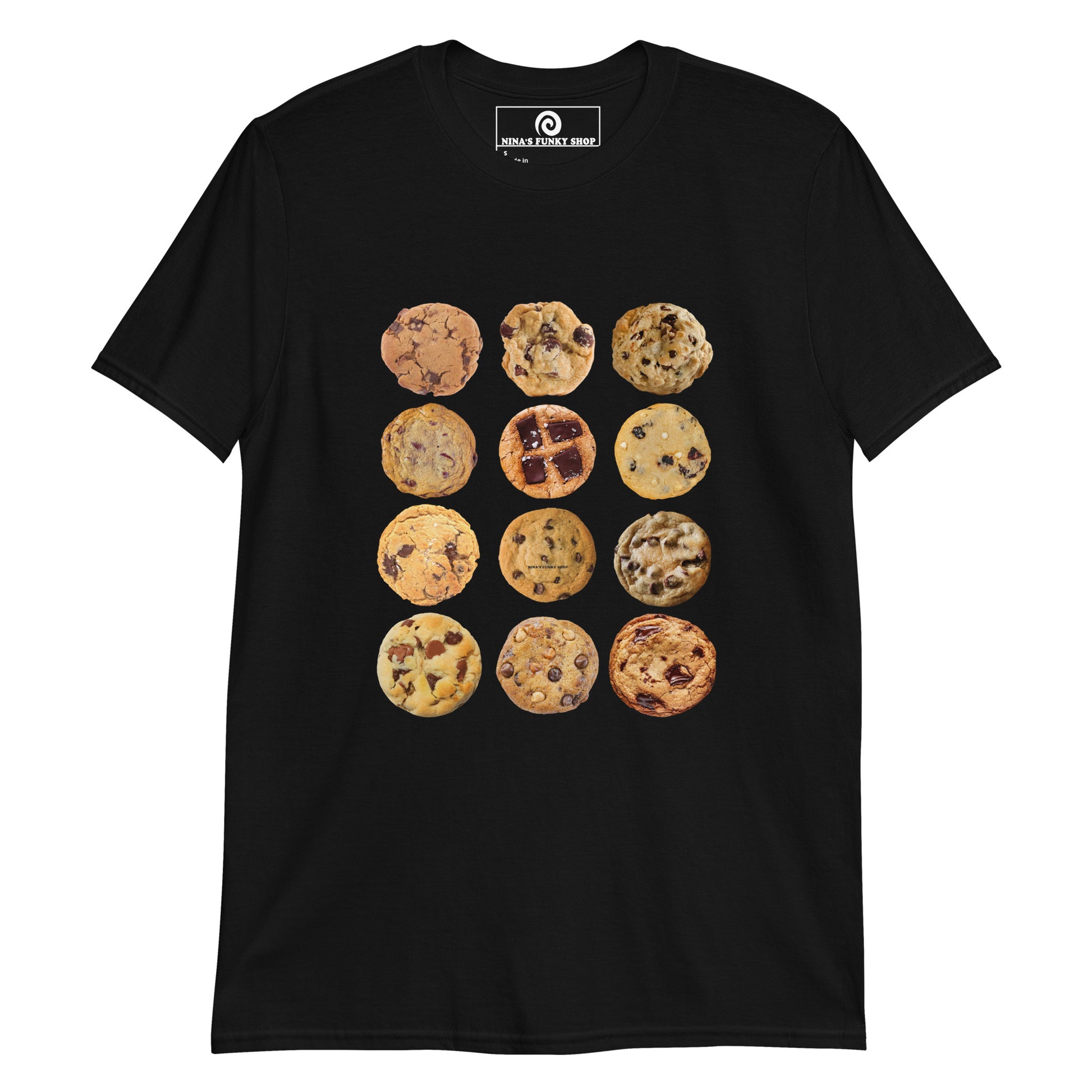 Black  12 Chocolate Chip Cookies T-Shirt