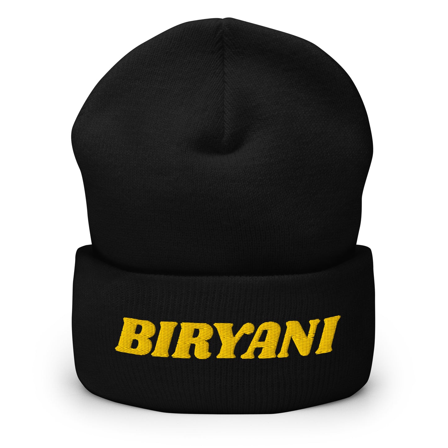 Black Biryani Cuffed Beanie