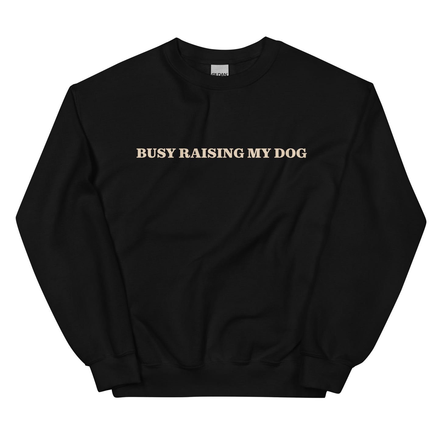 Black Busy Raising My Dog Sweatshirt