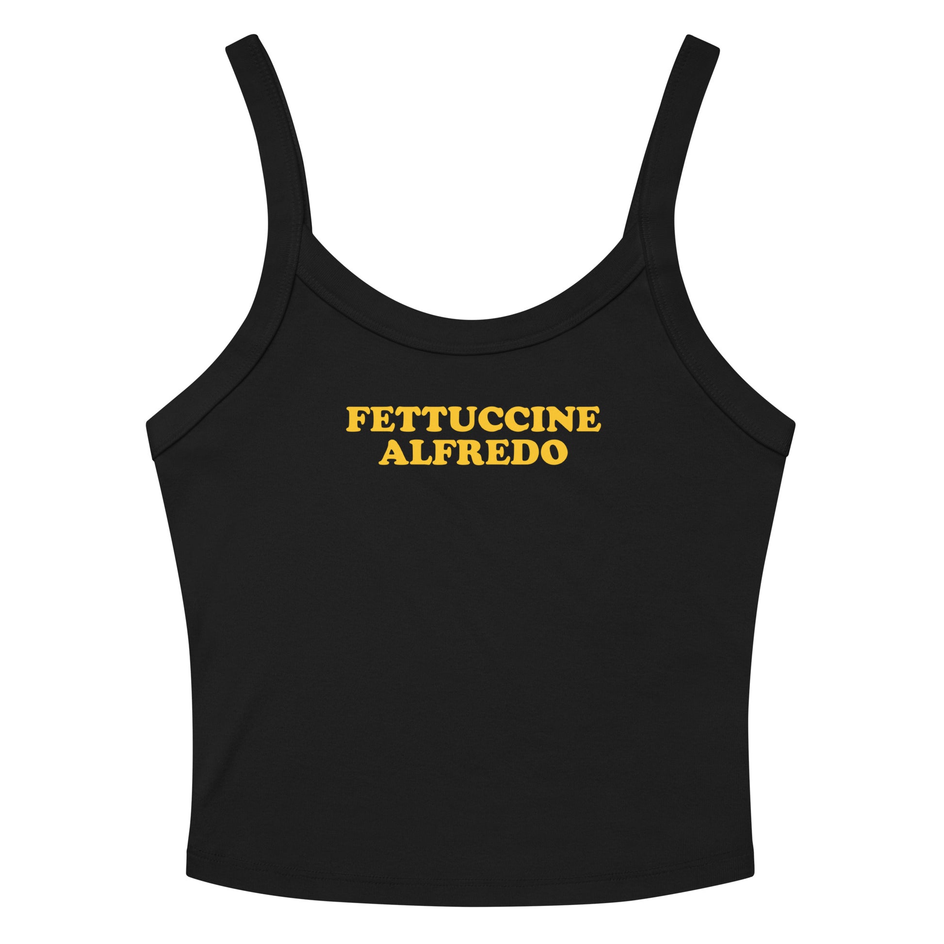 Black Fettuccine Alfredo Tank Top