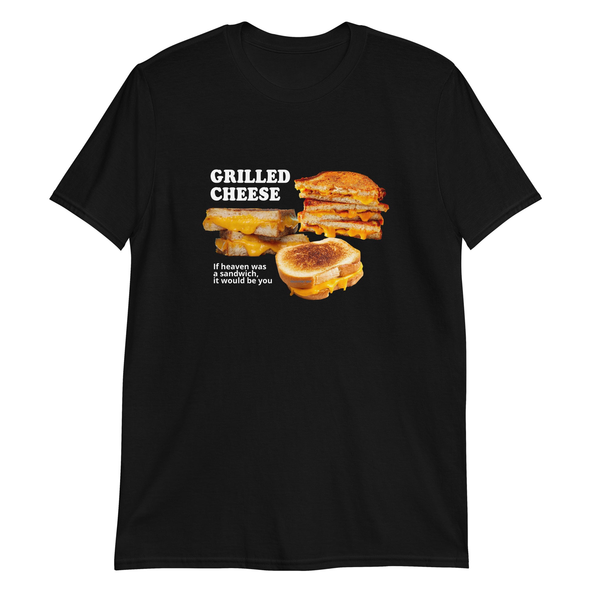 Black Grilled Cheese Heaven T-Shirt