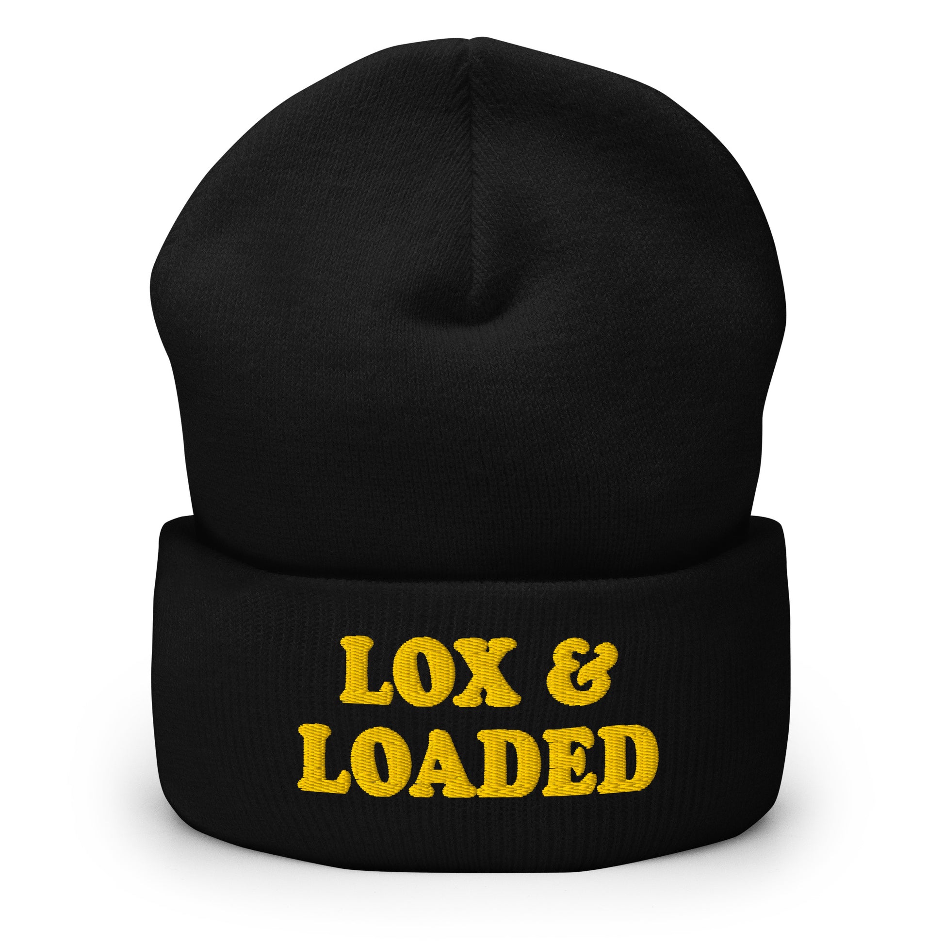 Black Lox & Loaded Cuffed Beanie