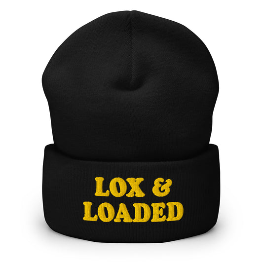 Black Lox & Loaded Cuffed Beanie