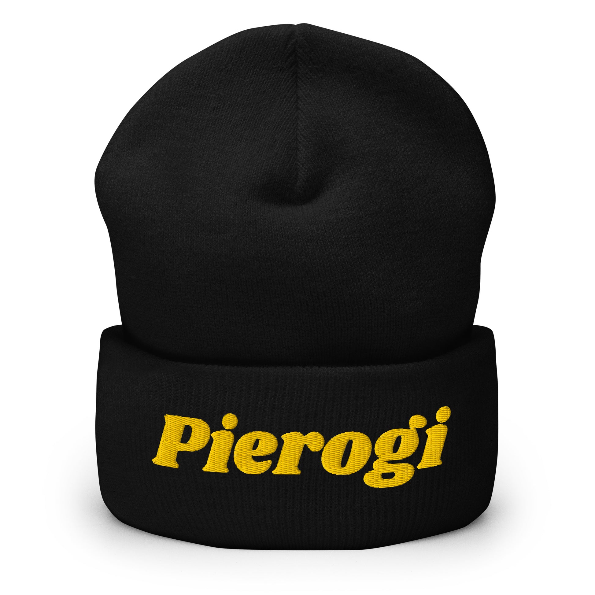 Black Pierogi Cuffed Beanie