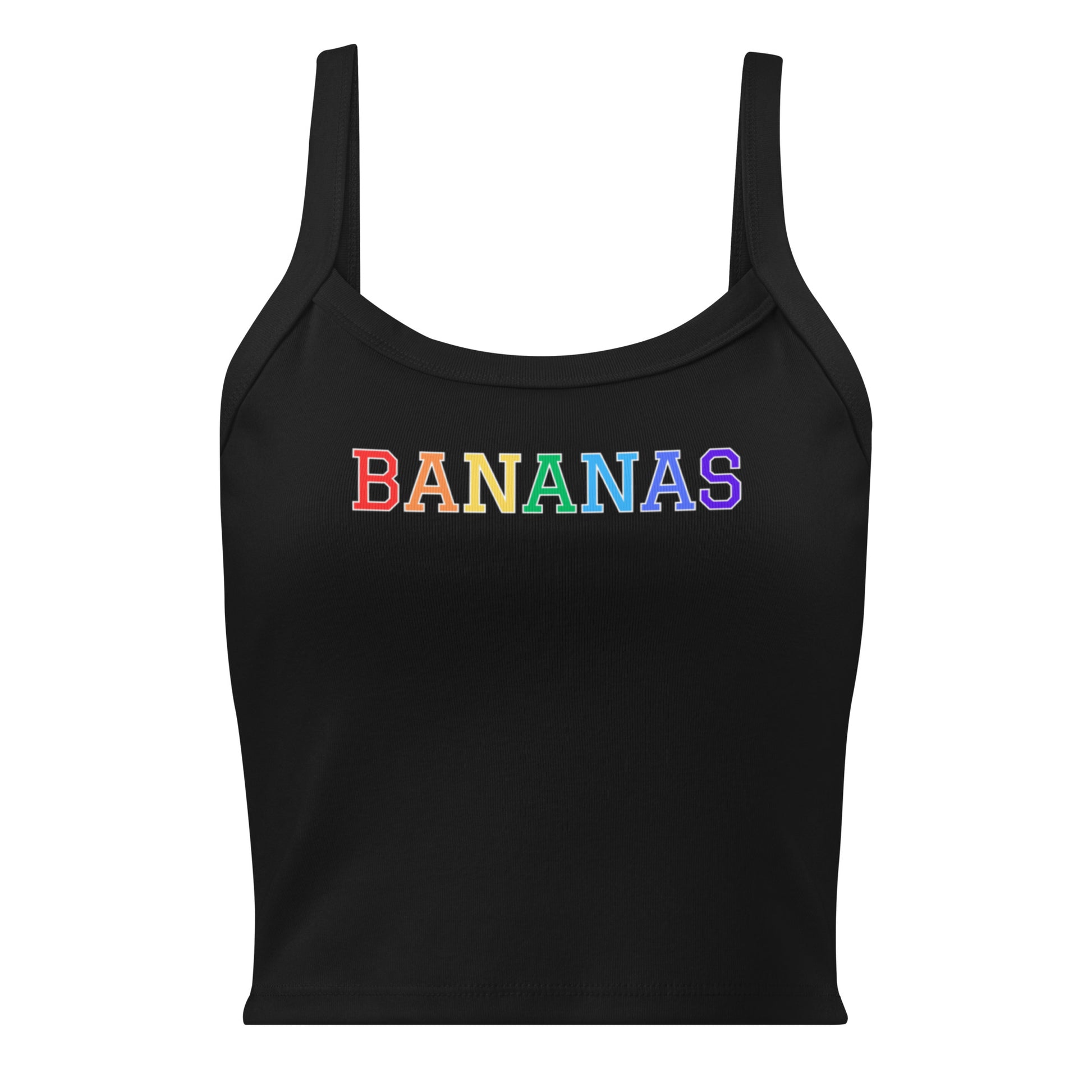 Black Rainbow Bananas Tank Top