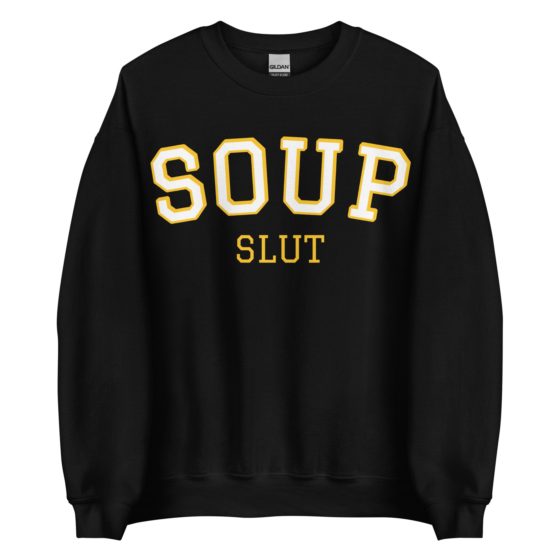 Black Varsity Soup Slut Sweatshirt