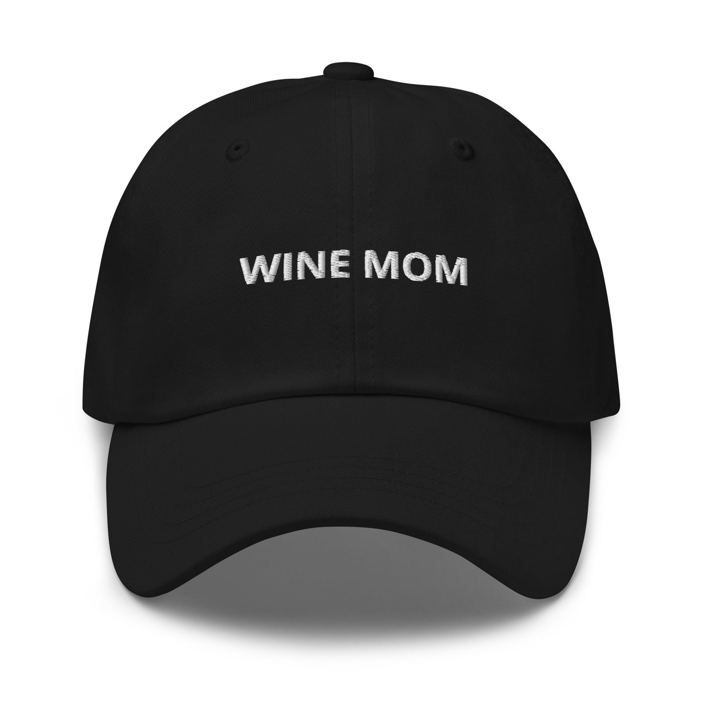 Black Wine Mom Dad Hat