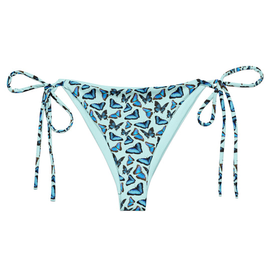 Blue Butterfly Recycled Bikini Bottom