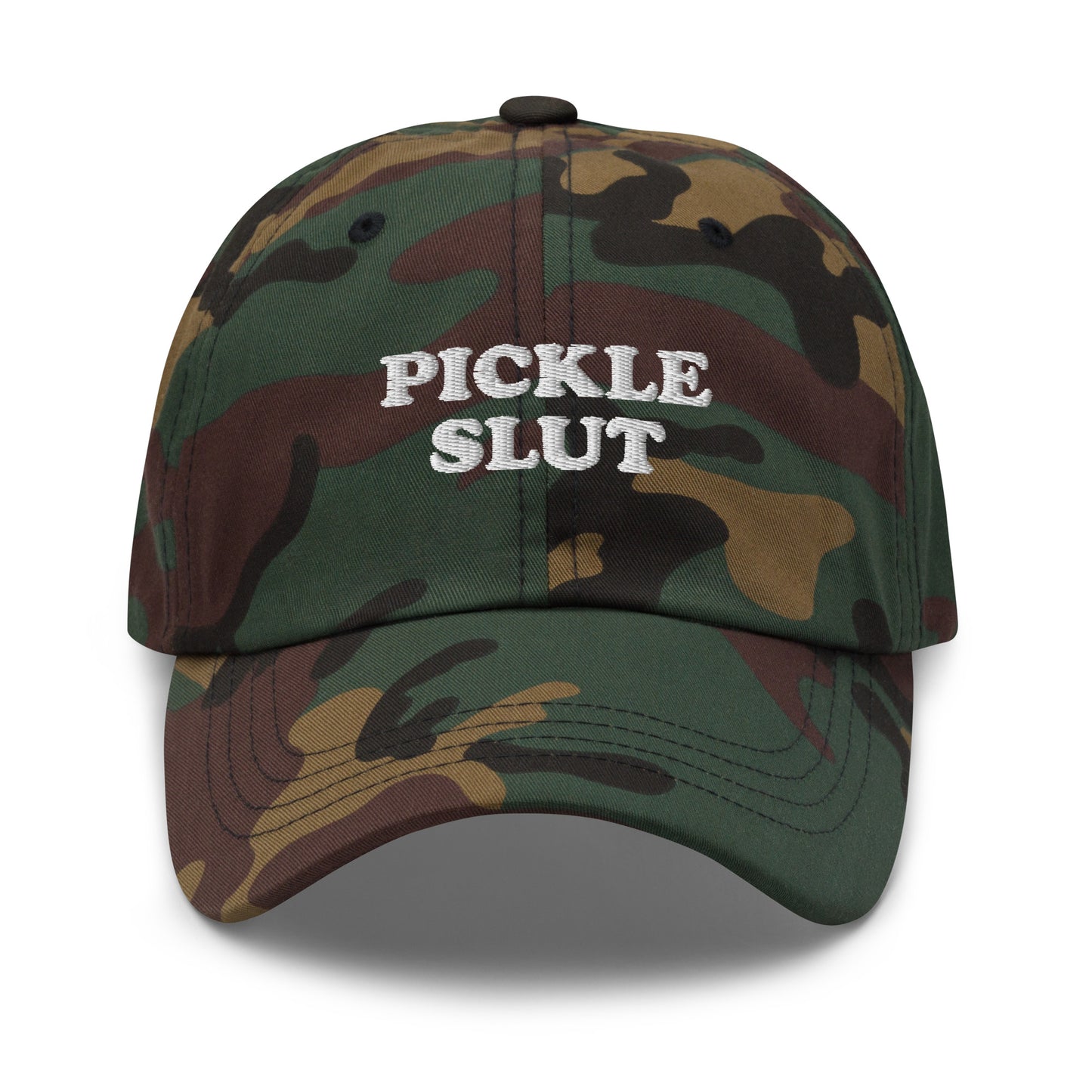 Camo Pickle Slut Dad Hat
