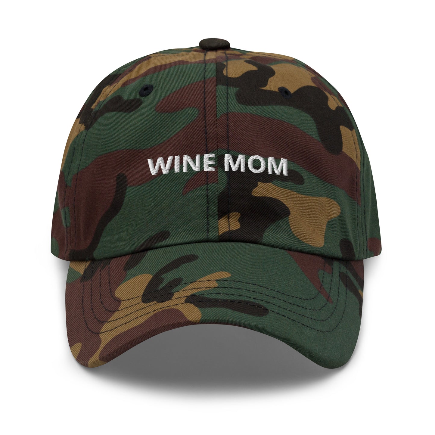 Camo Wine Mom Dad Hat