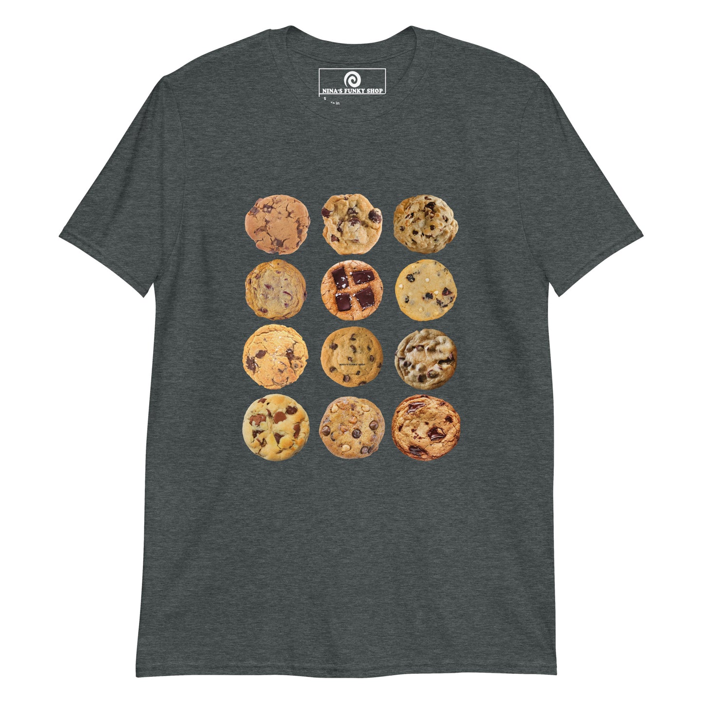 Dark Gray 12 Chocolate Chip Cookies T-Shirt