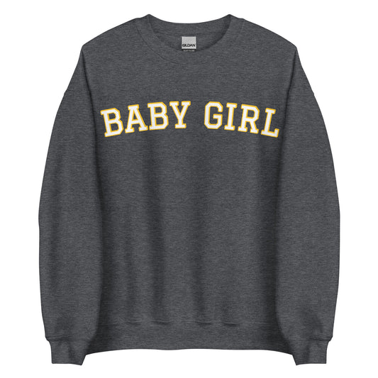 Dark Gray Baby Girl Sweatshirt