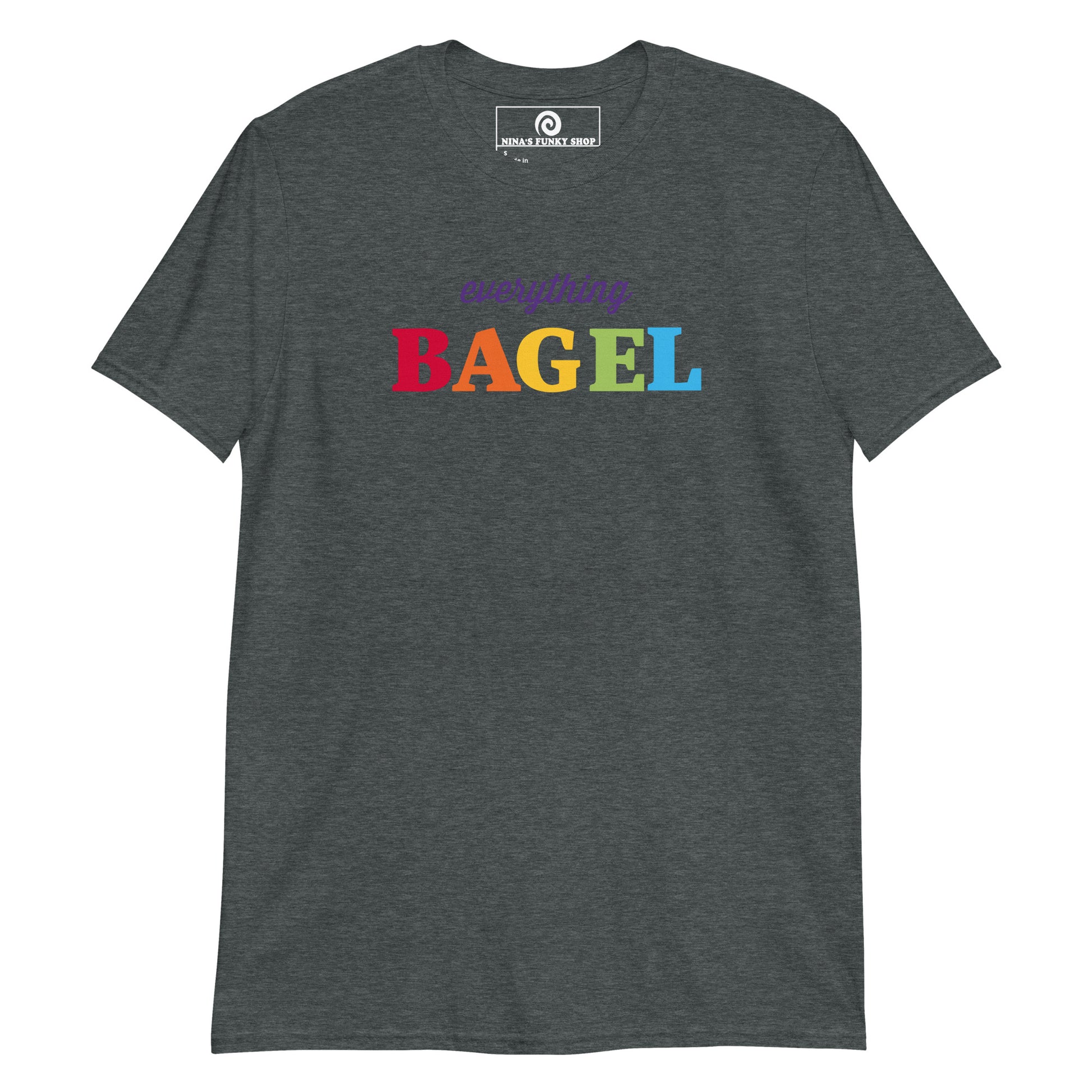 Dark Gray Everything Bagel Pride T-Shirt