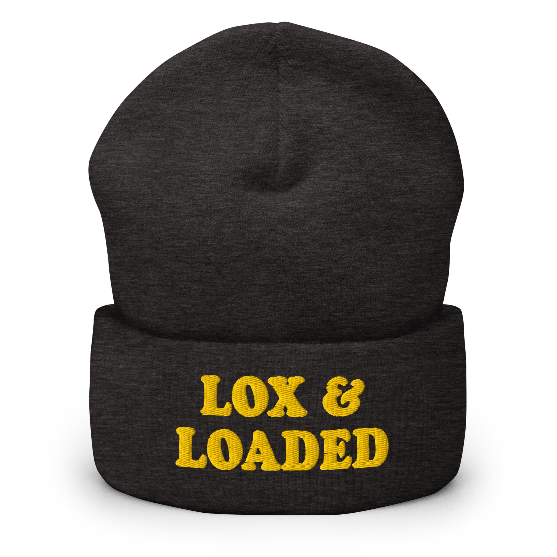 Dark Gray Lox & Loaded Cuffed Beanie