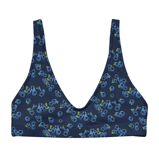 Eco Blueberries Bikini Top