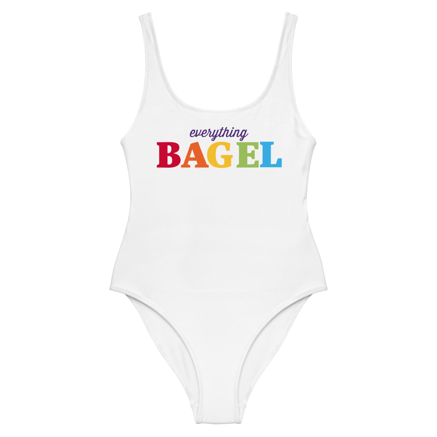 Everything Bagel Pride One-Piece Swimsuit