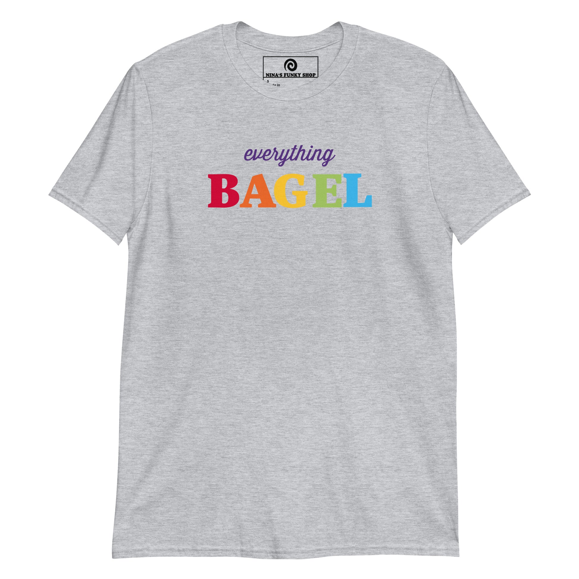 Gray Everything Bagel Pride T-Shirt