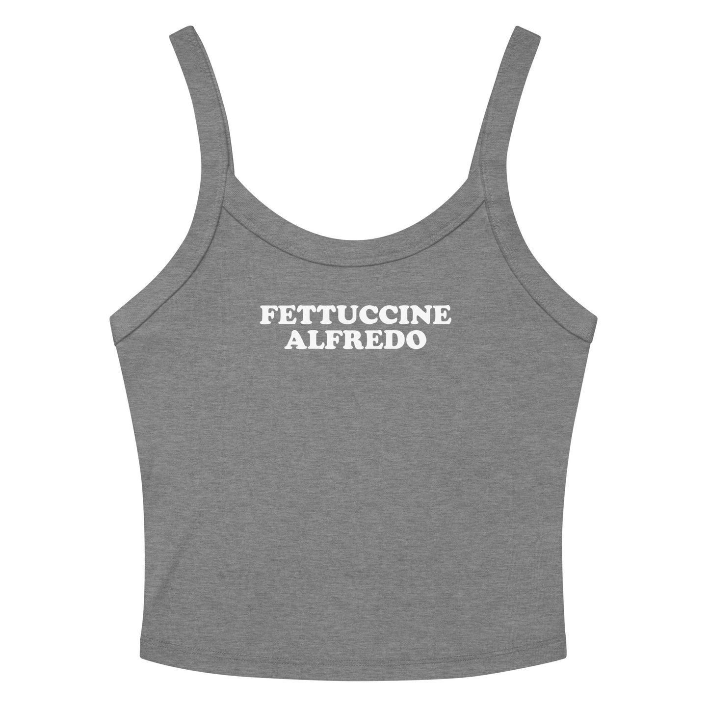 Gray Fettuccine Alfredo Tank Top