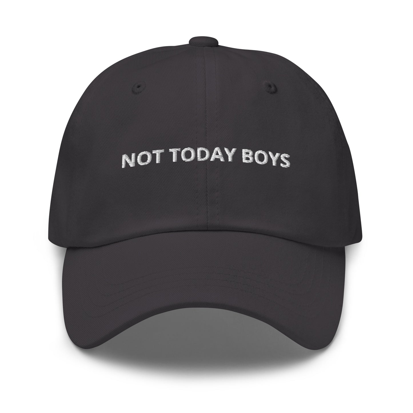 Gray Not Today Boys Dad Hat