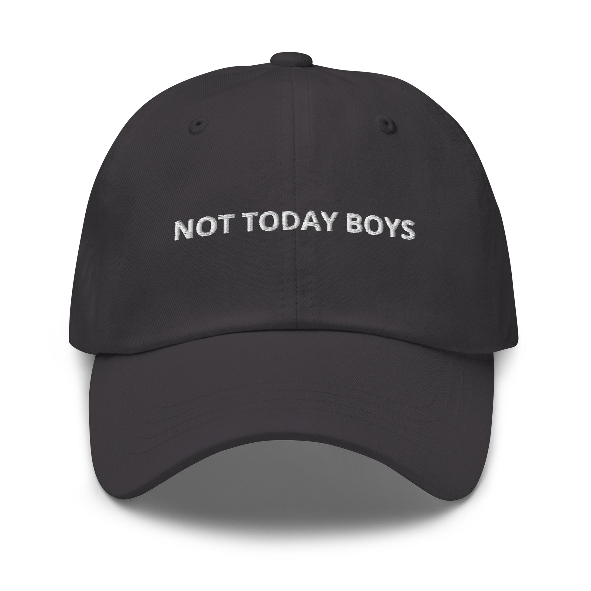 Gray Not Today Boys Dad Hat