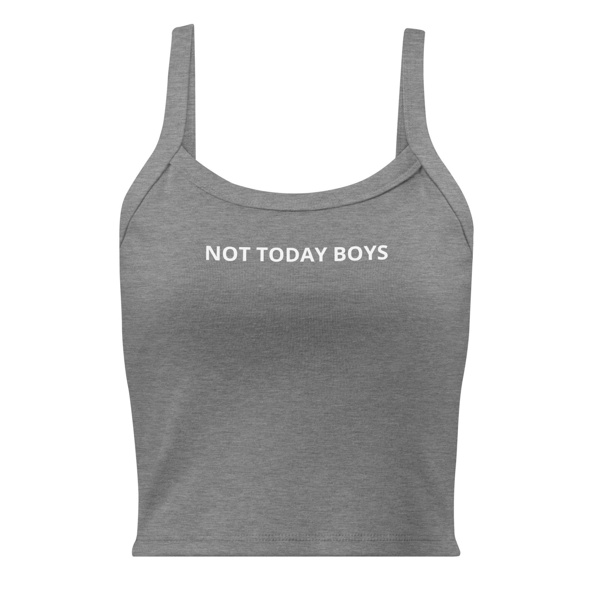 Gray Not Today Boys Tank Top