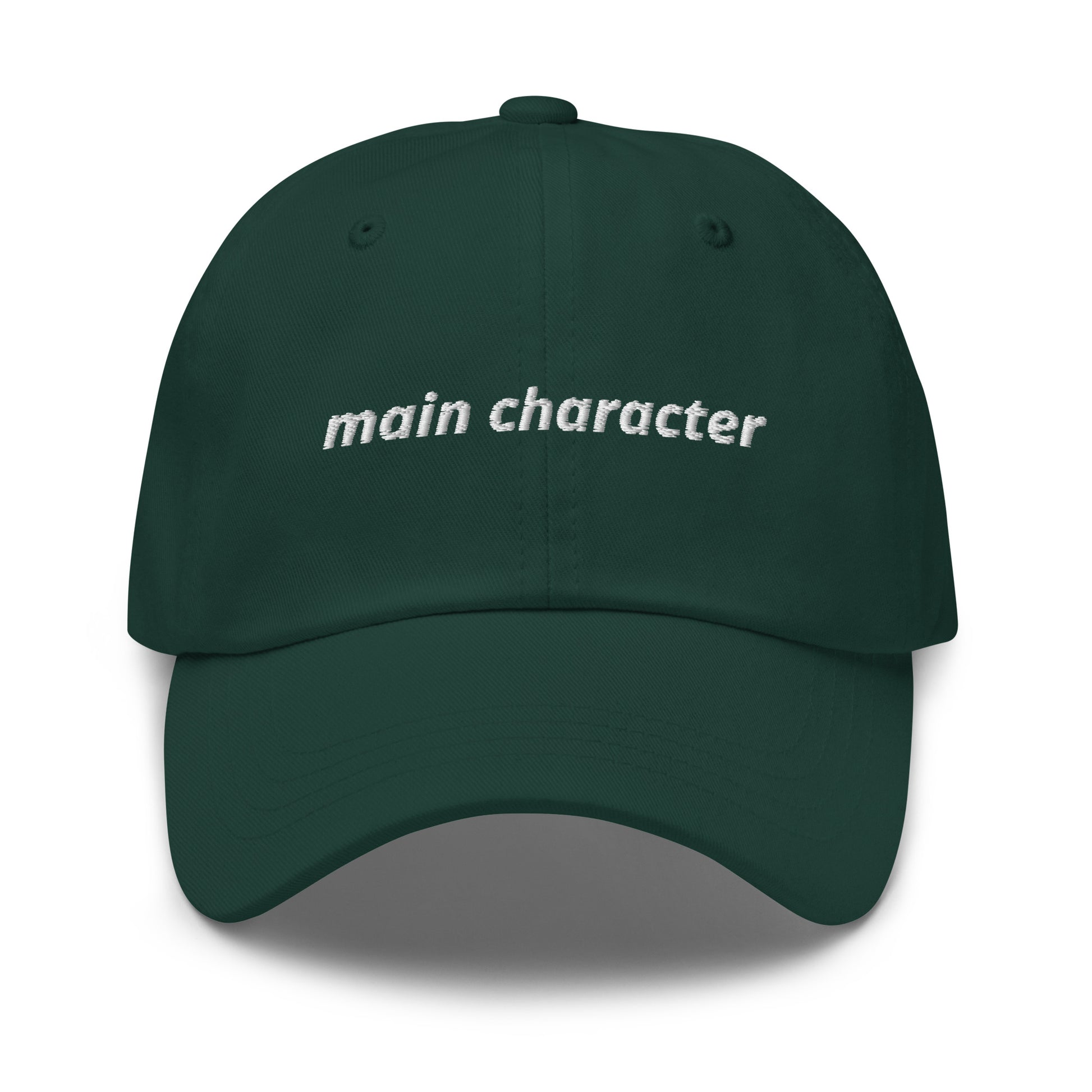 Green Main Character Dad Hat