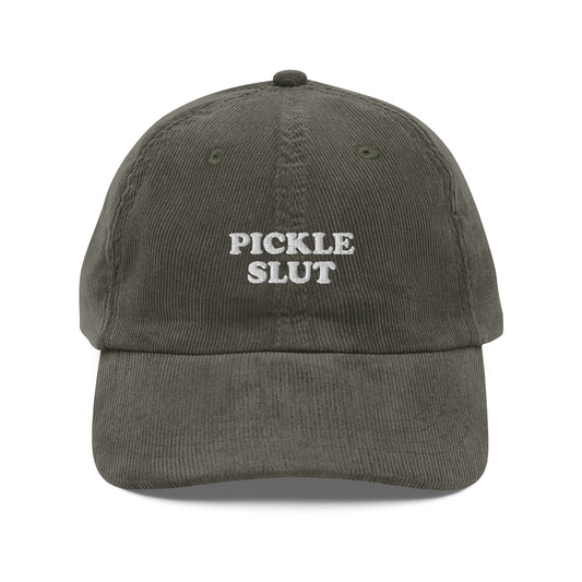 Green Pickle Slut Corduroy Hat