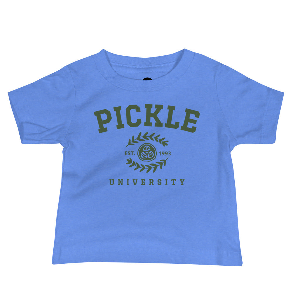 Light blue Pickle University Baby T-Shirt