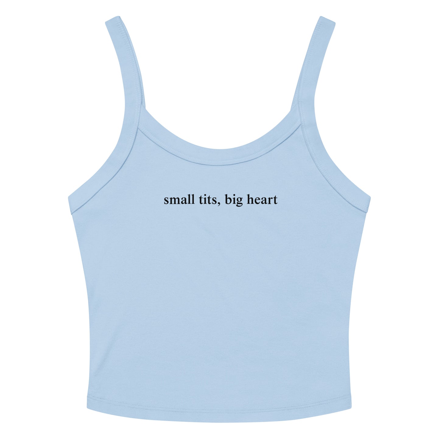 Light Blue Small Tits, Big Heart Tank Top