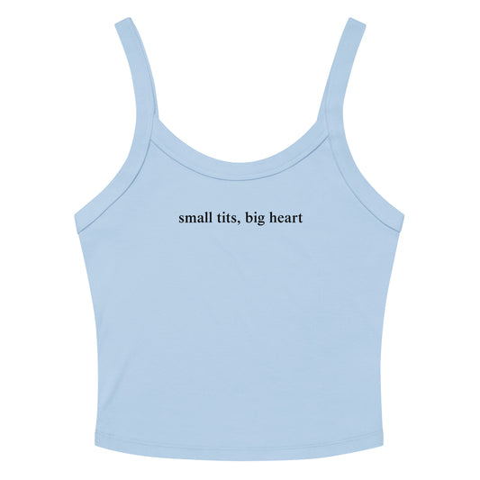 Light Blue Small Tits, Big Heart Tank Top
