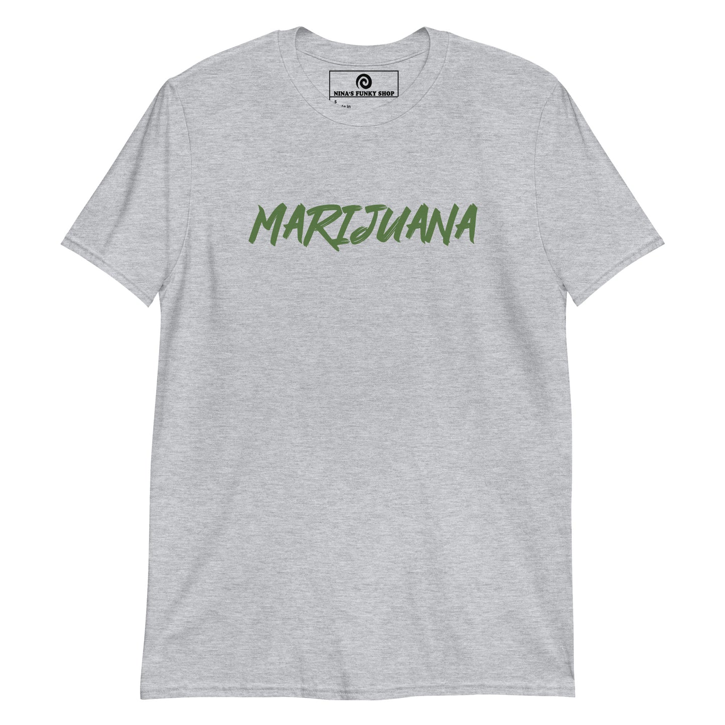 Light Gray Marijuana T-Shirt