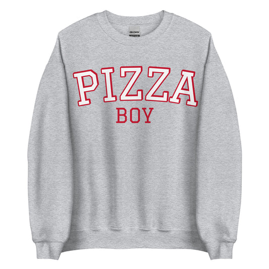 Light Gray Pizza Boy Sweatshirt