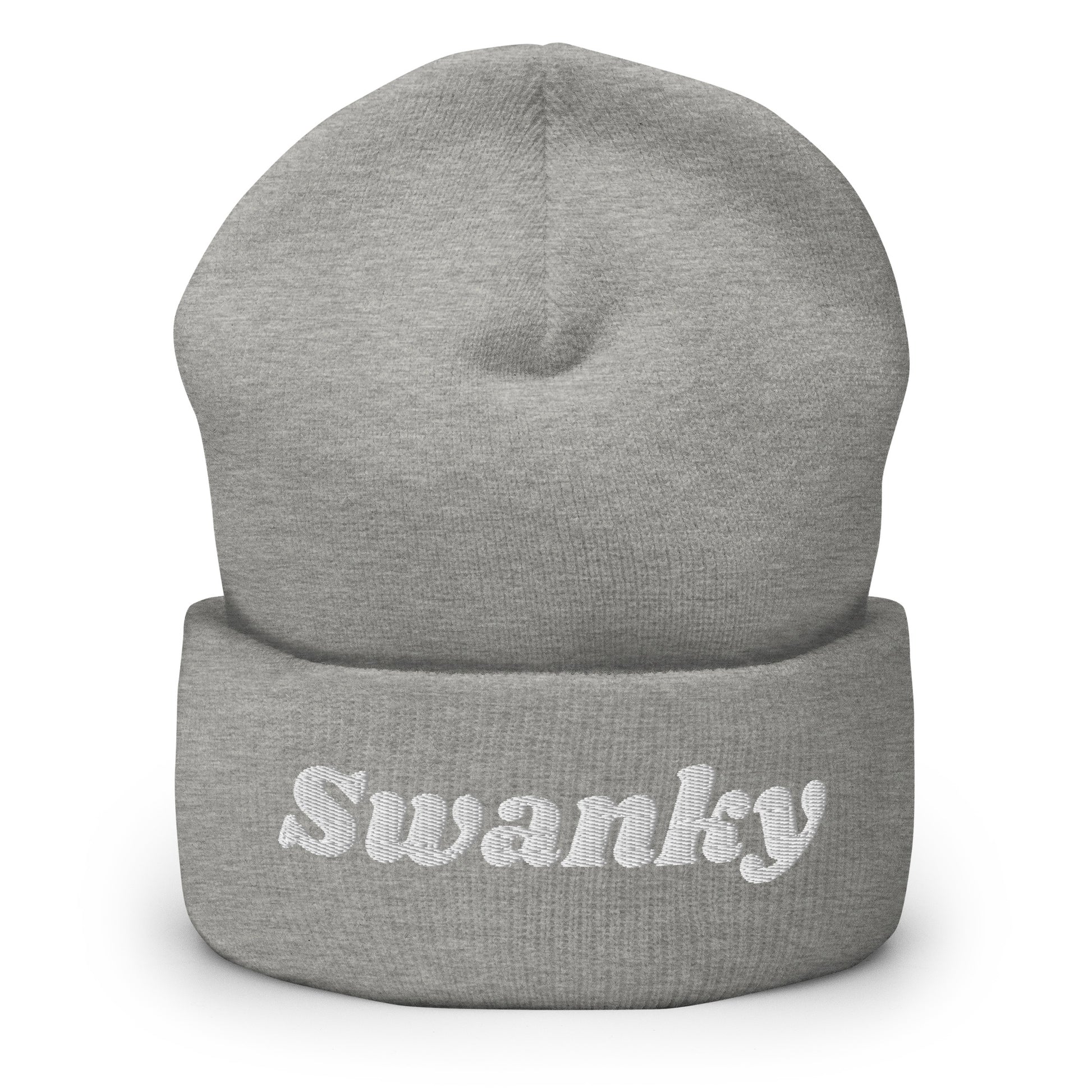 Light Gray Swanky Cuffed Beanie
