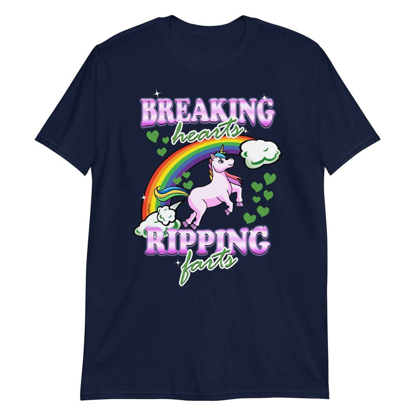 Navy Breaking Hearts Ripping Farts T-Shirt