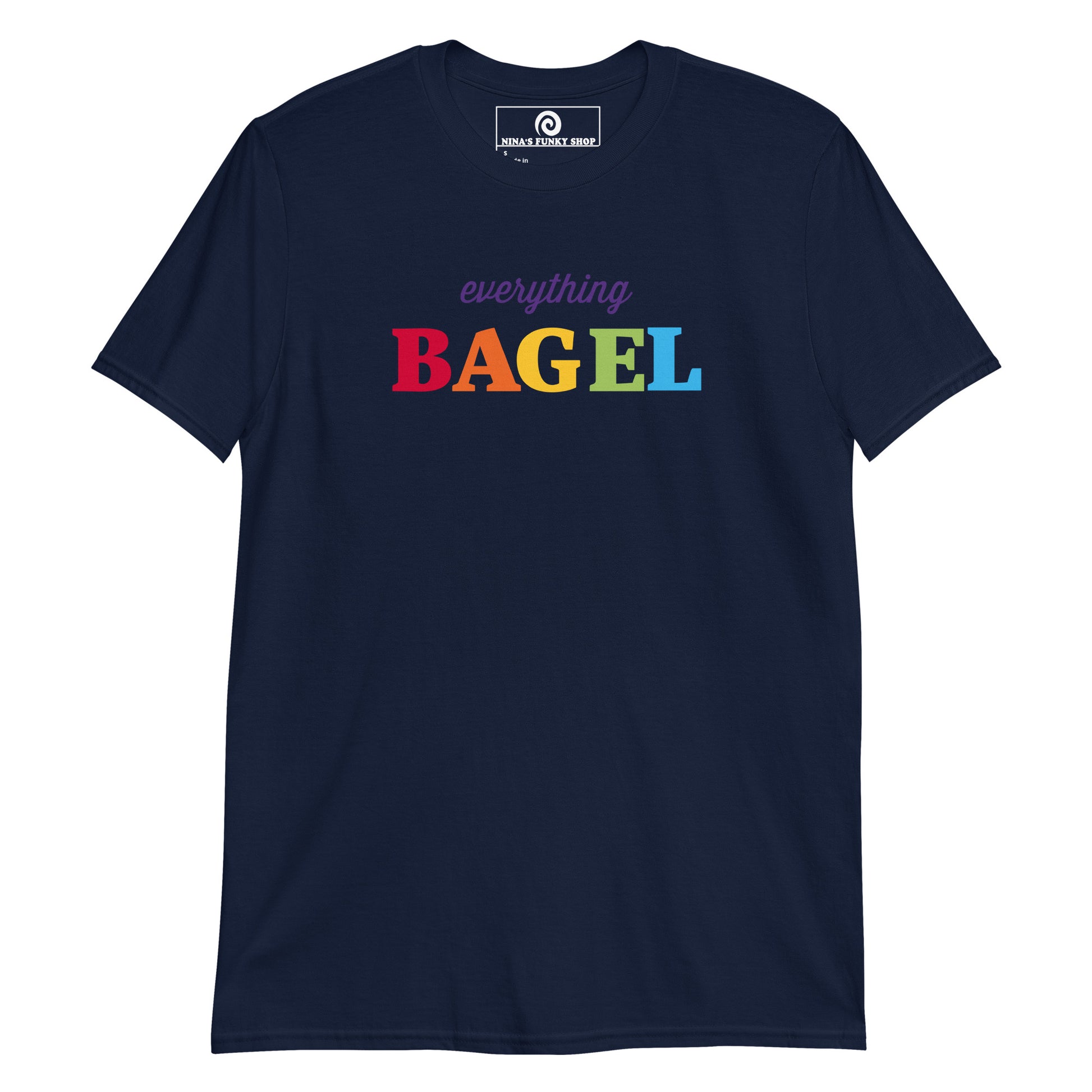 Navy Everything Bagel Pride T-Shirt