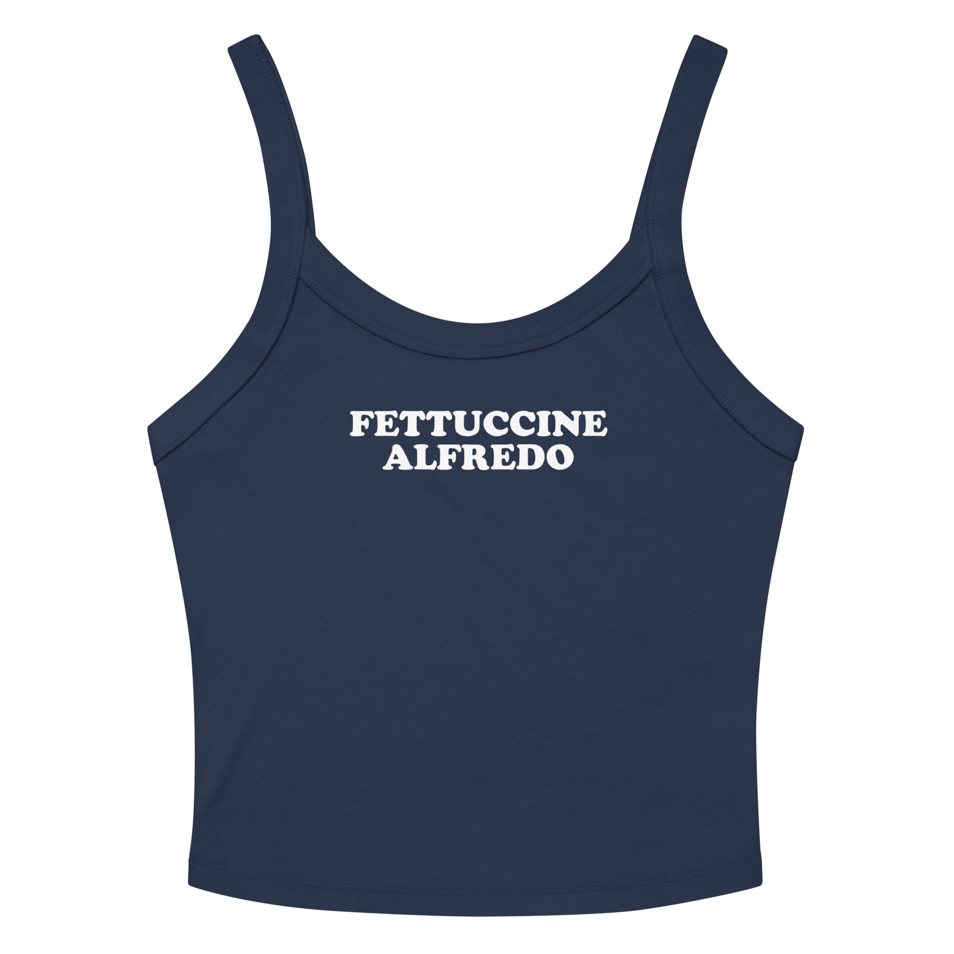 Navy Fettuccine Alfredo Tank Top