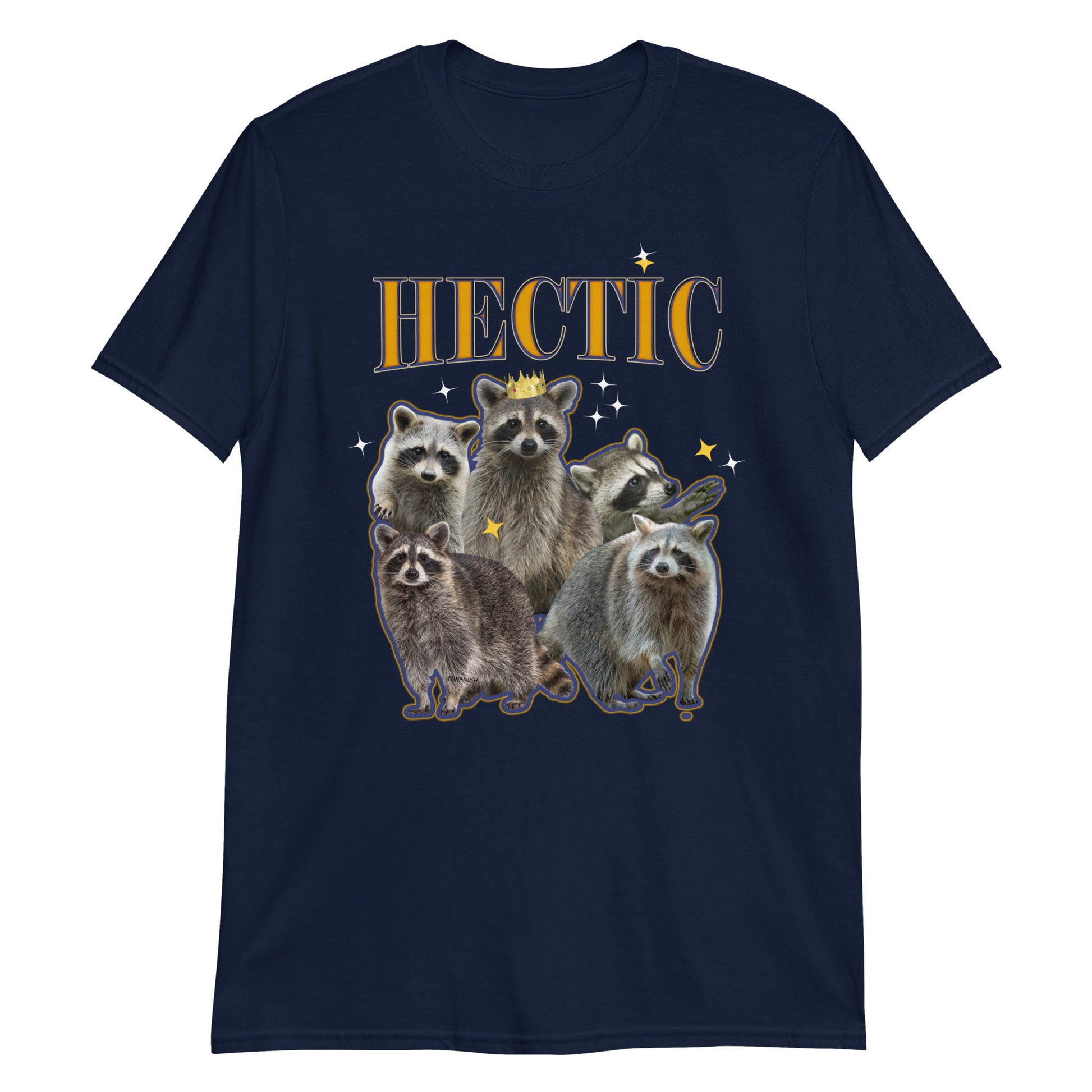 Navy Hectic Raccoon T-Shirt