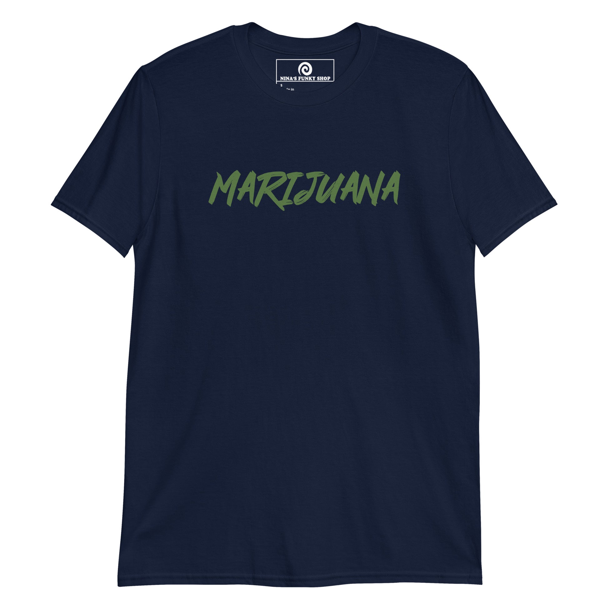 Navy Marijuana T-Shirt