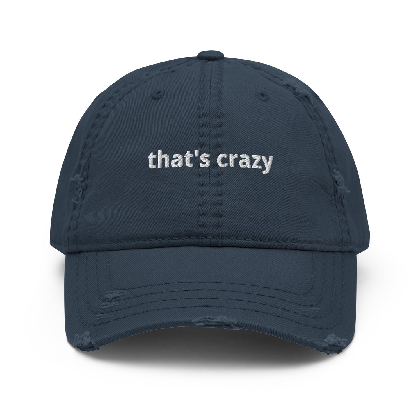 Navy That's Crazy Distressed Dad Hat