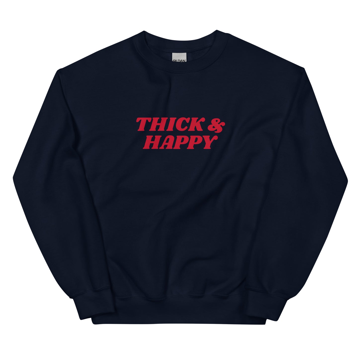 Navy Thick & Happy Sweatshirt