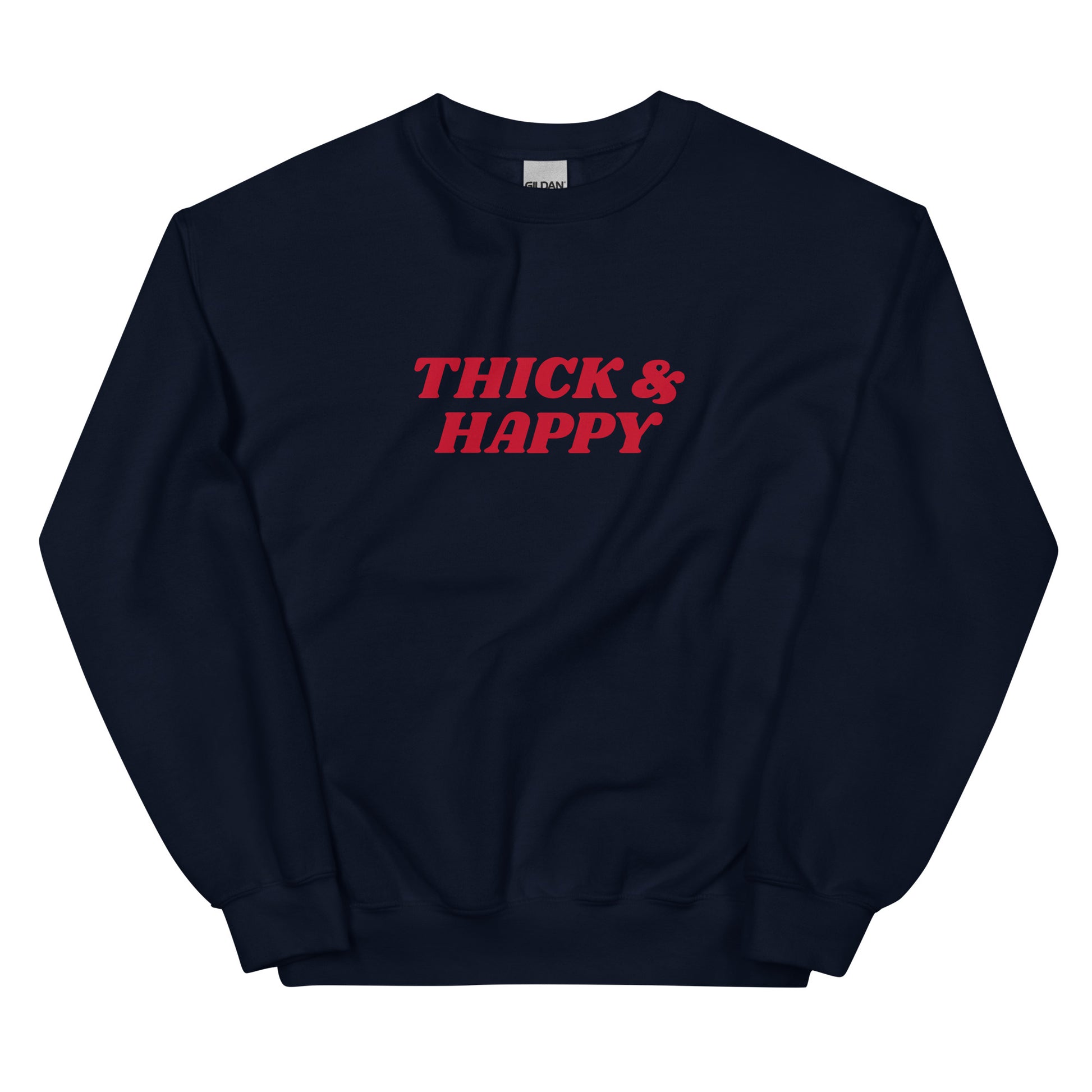 Navy Thick & Happy Sweatshirt