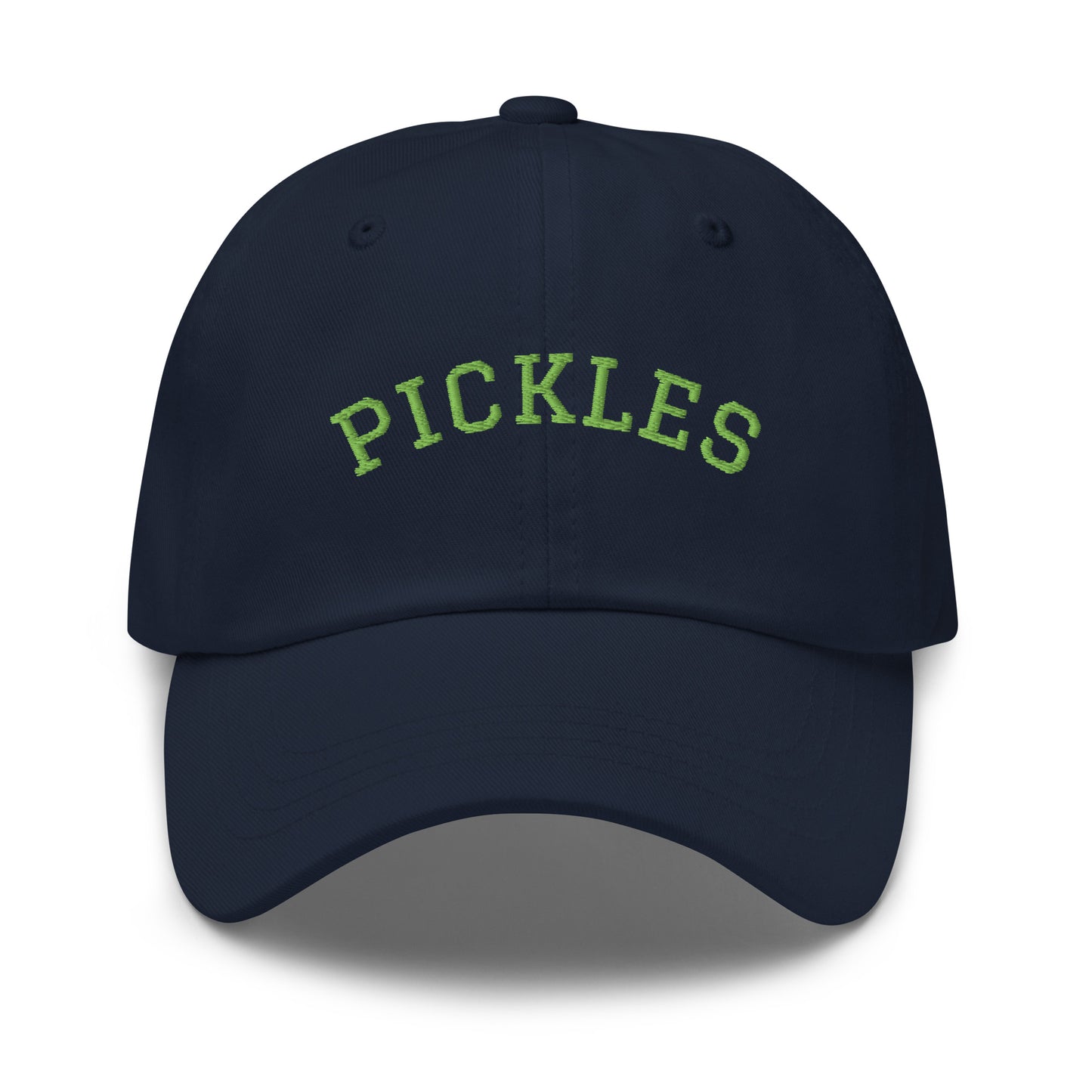 Navy Varsity Style Pickles Dad Hat