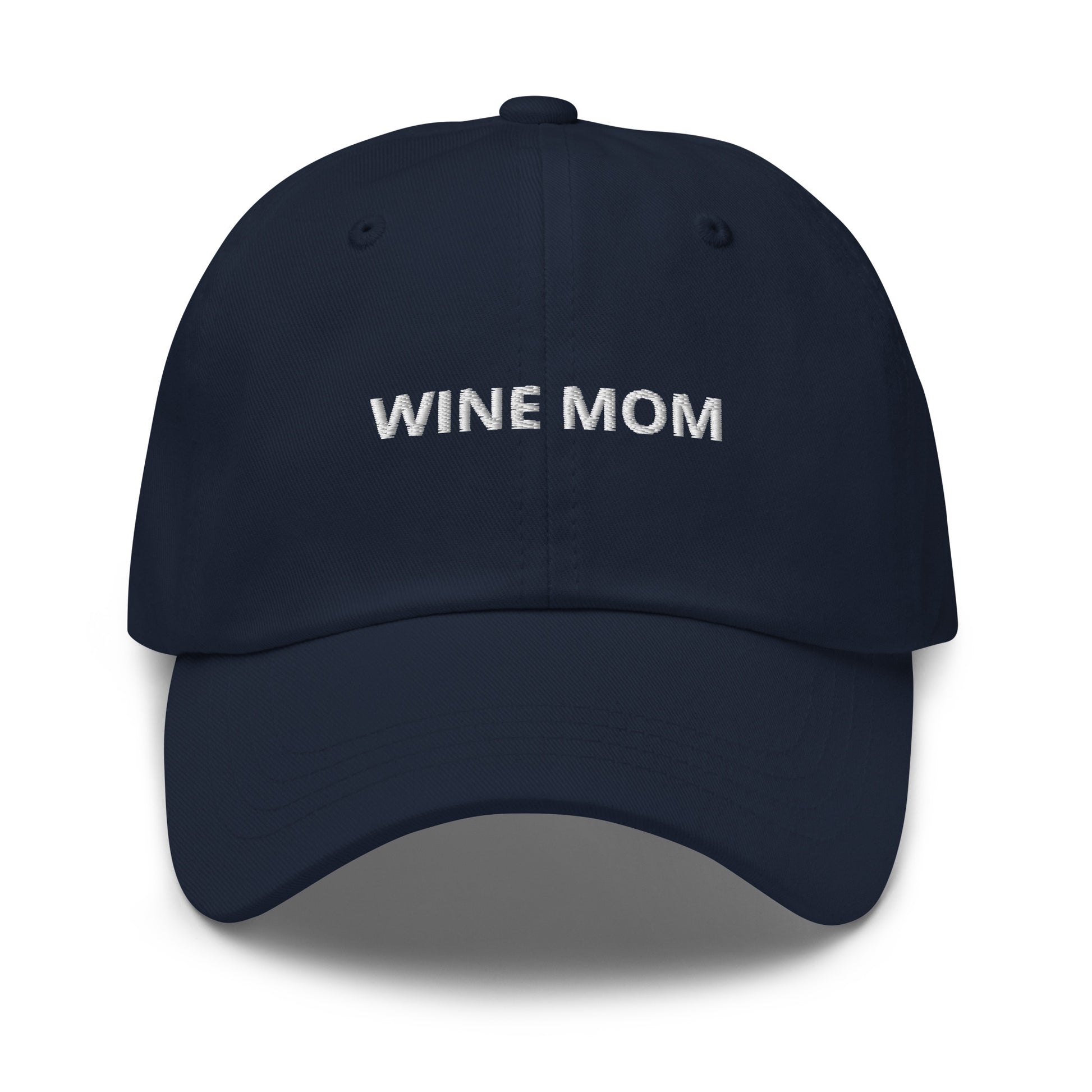 Navy Wine Mom Dad Hat