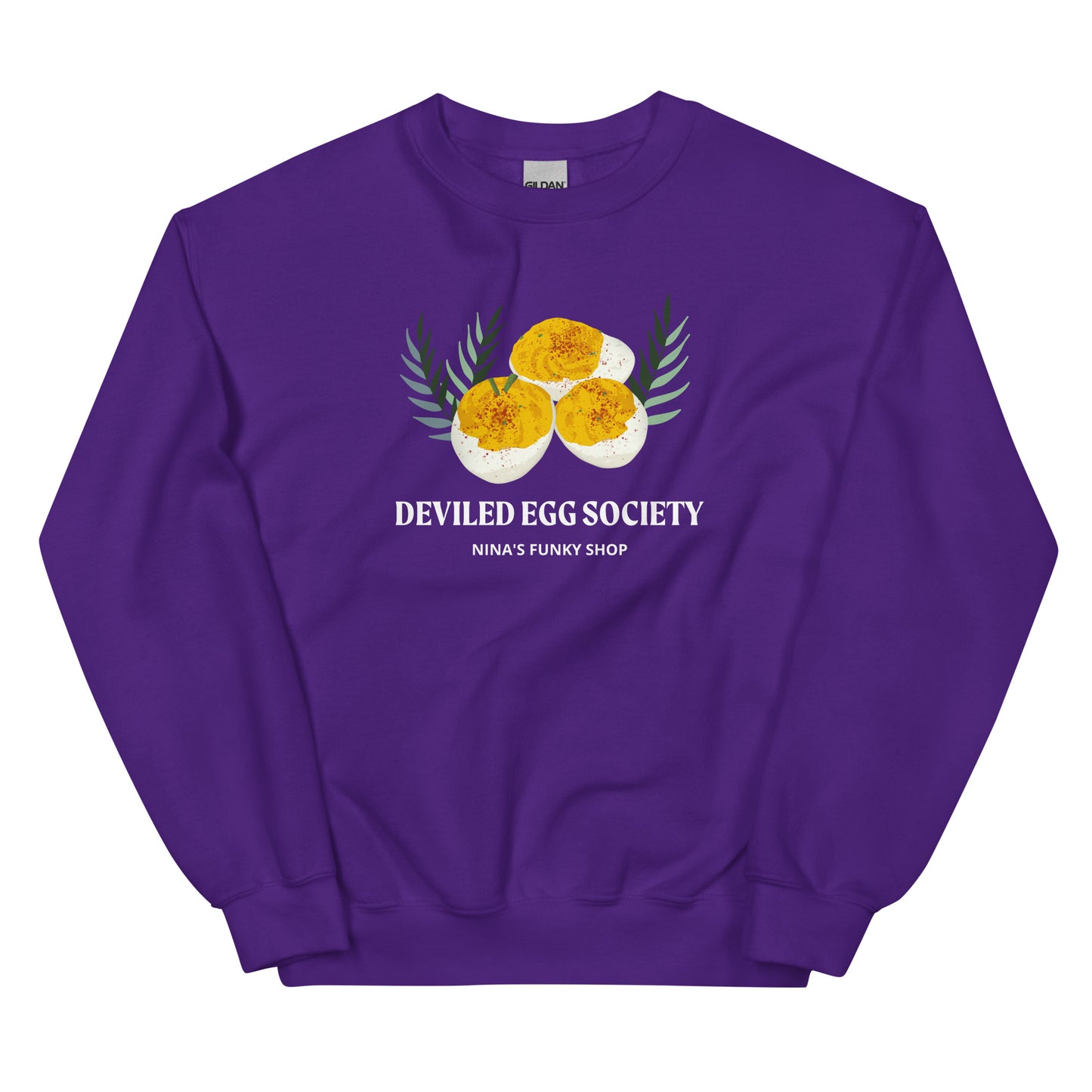 Purple Deviled Egg Society Sweatshirt